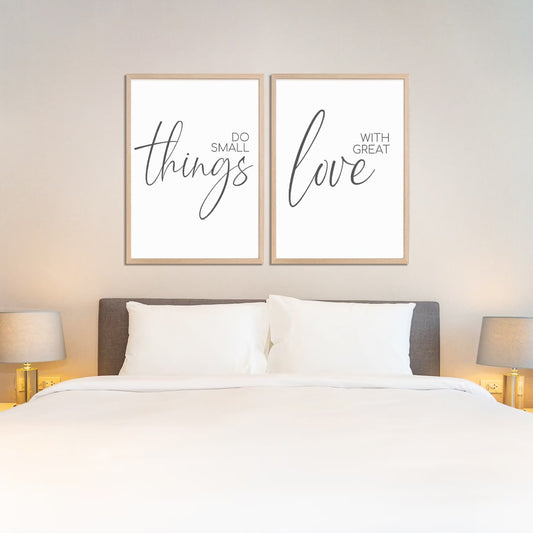 Duo Set | Do Small Things With Love Signs