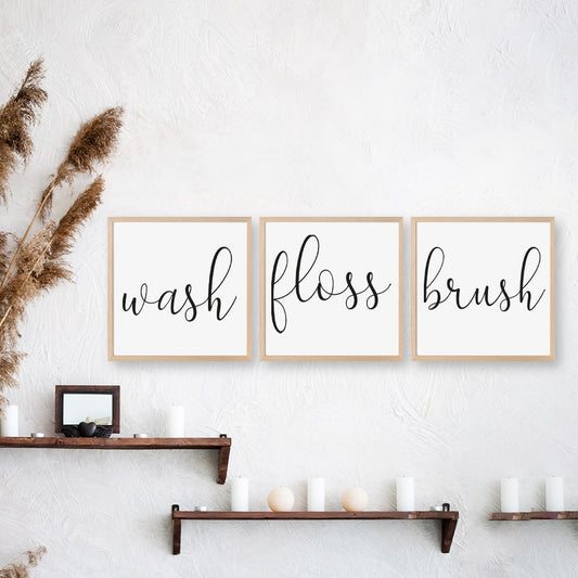 Trio Set Wash, Floss, Brush