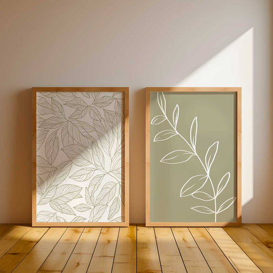 Duo Set | Green Leaves Signs