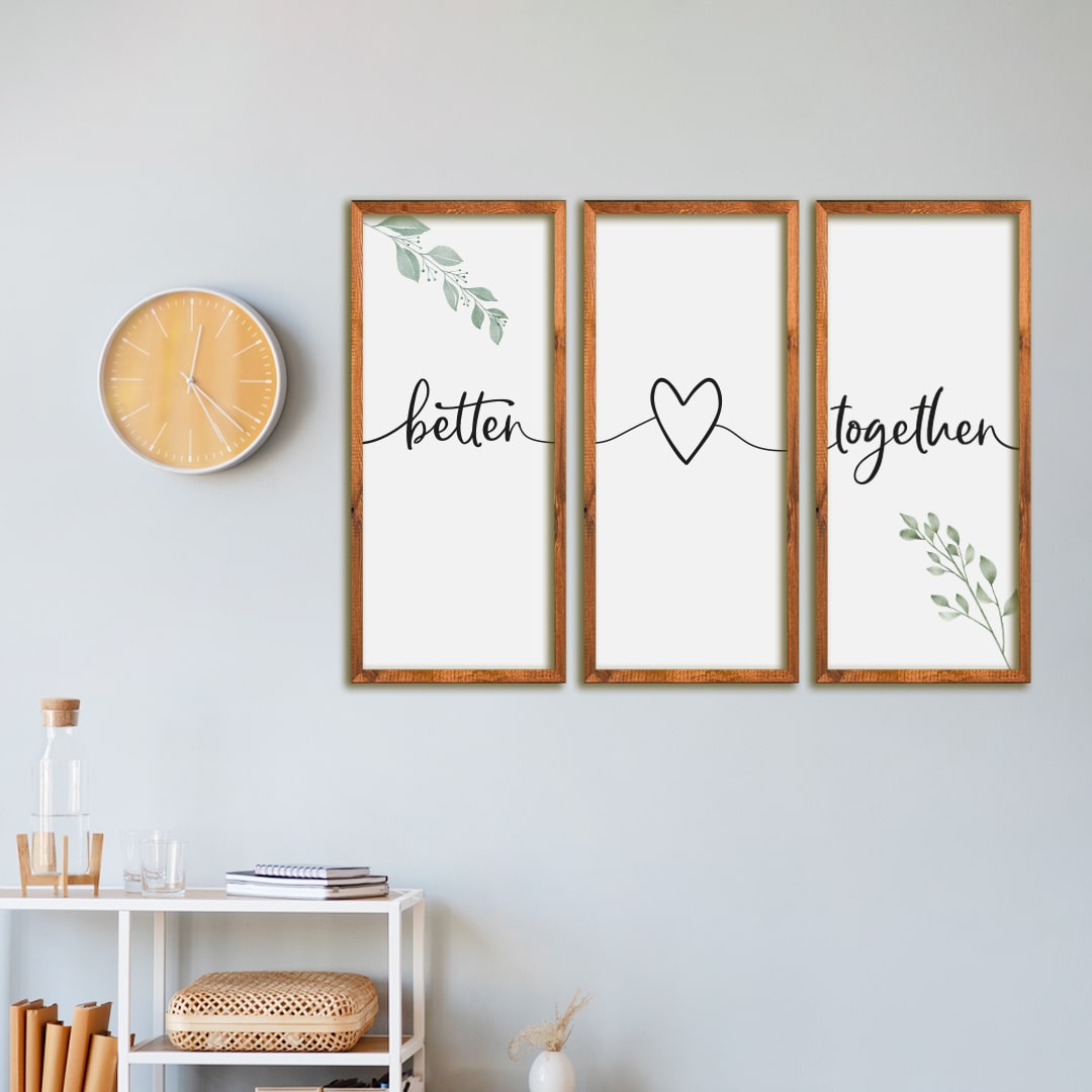 Trio Set | Better Together Wooden Signs