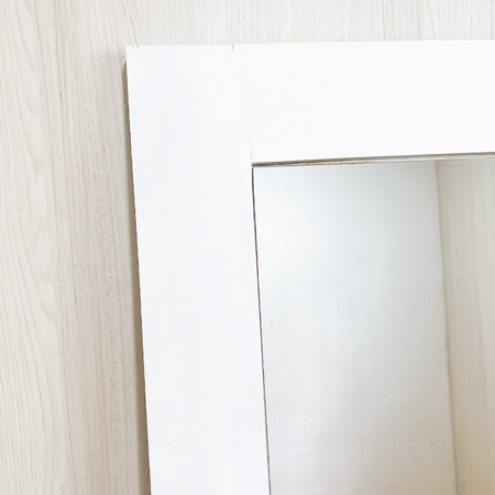 Espejo de madera color blanco decorativo